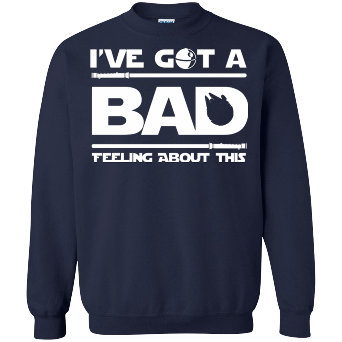 Sweatshirts Navy / Small Bad Feeling Crewneck Sweatshirt