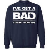 Sweatshirts Navy / Small Bad Feeling Crewneck Sweatshirt