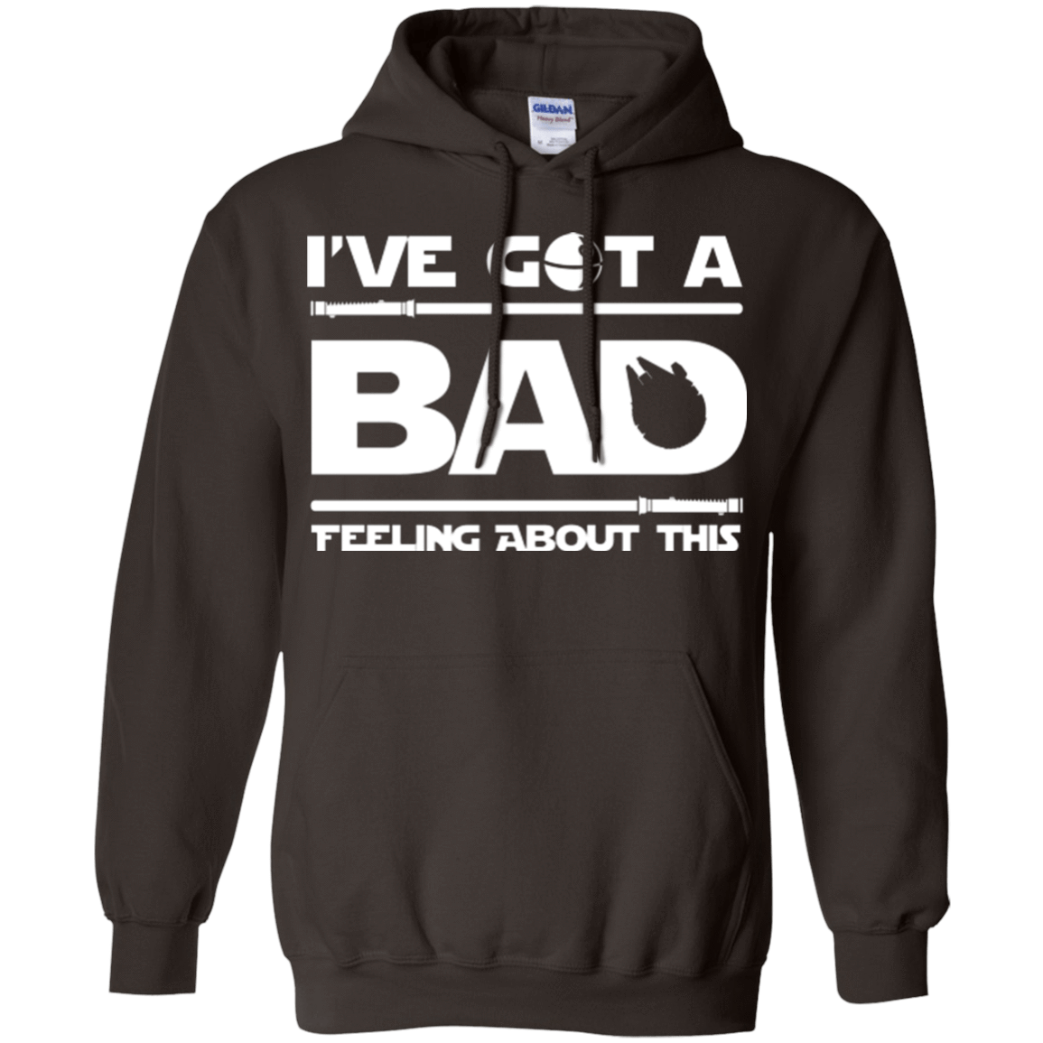 Sweatshirts Dark Chocolate / Small Bad Feeling Pullover Hoodie