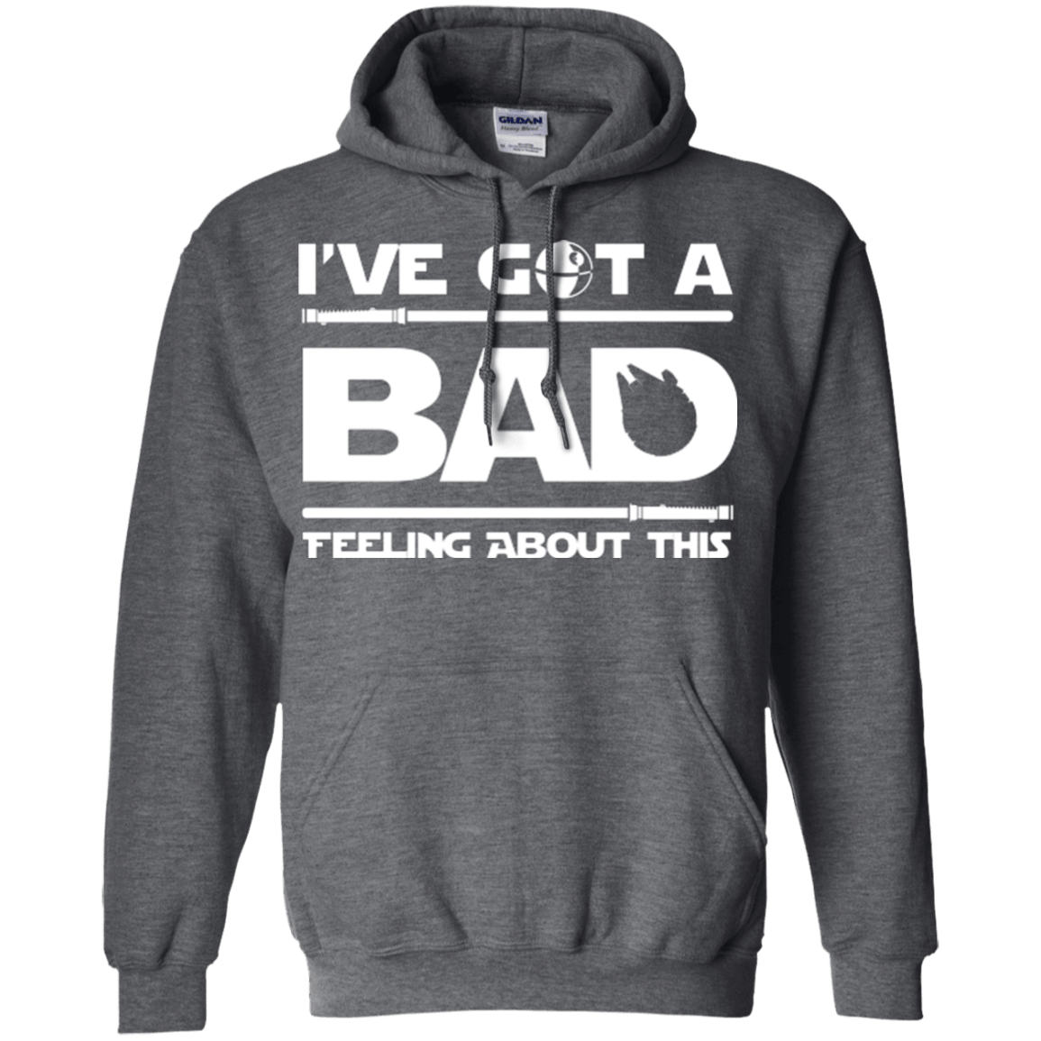 Sweatshirts Dark Heather / Small Bad Feeling Pullover Hoodie