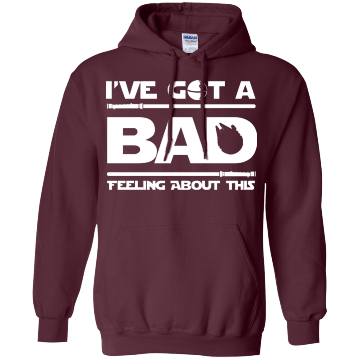 Sweatshirts Maroon / Small Bad Feeling Pullover Hoodie