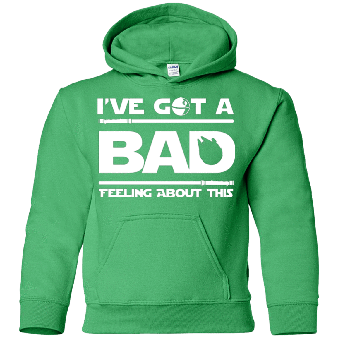 Sweatshirts Irish Green / YS Bad Feeling Youth Hoodie