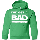 Sweatshirts Irish Green / YS Bad Feeling Youth Hoodie