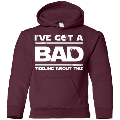 Sweatshirts Maroon / YS Bad Feeling Youth Hoodie