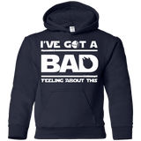 Sweatshirts Navy / YS Bad Feeling Youth Hoodie