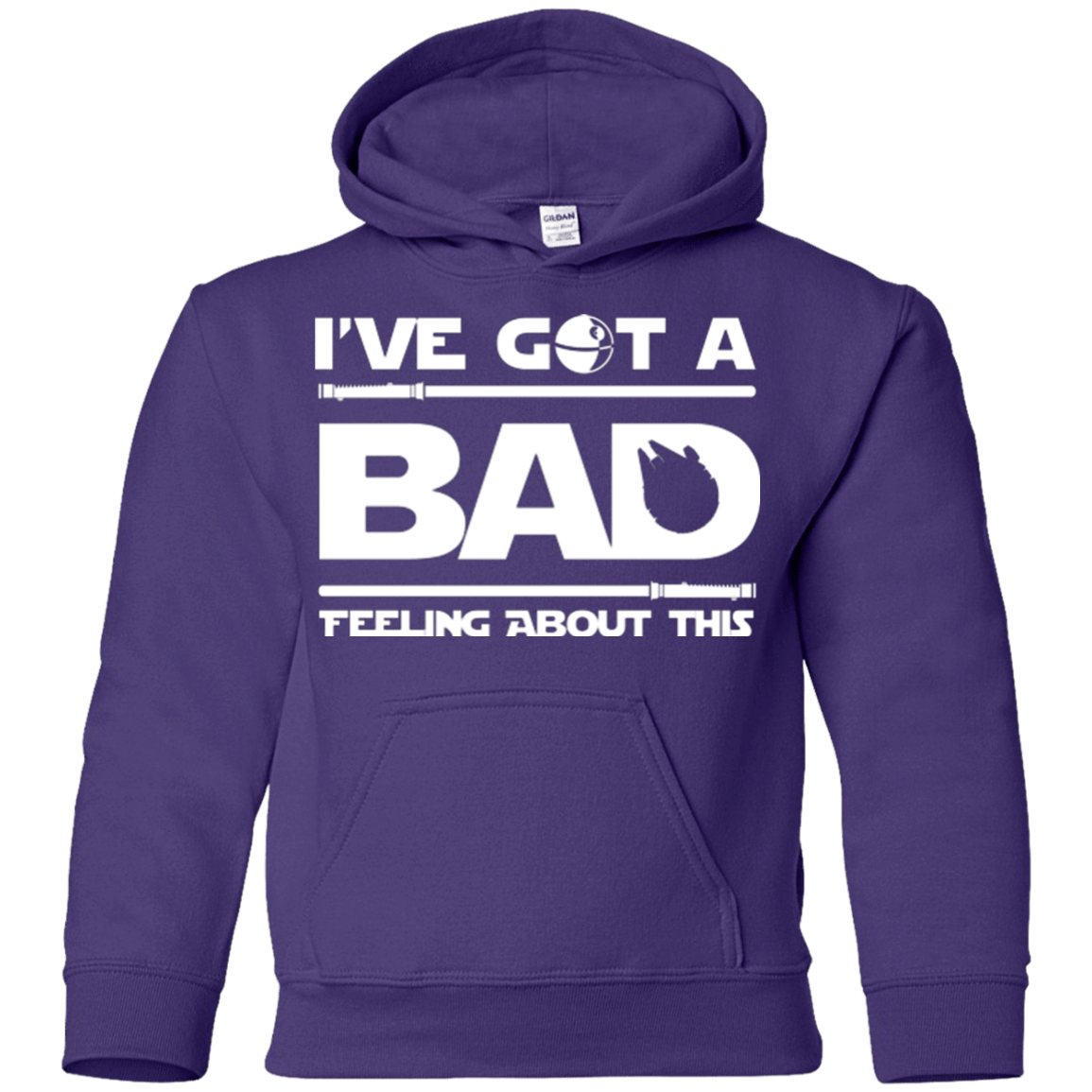 Sweatshirts Purple / YS Bad Feeling Youth Hoodie