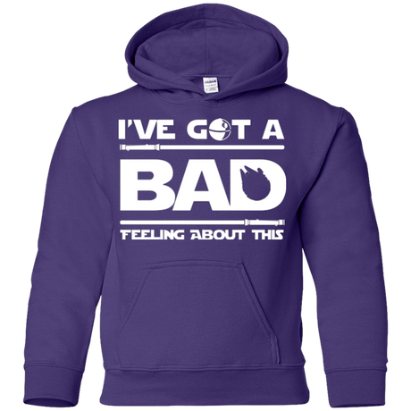 Sweatshirts Purple / YS Bad Feeling Youth Hoodie