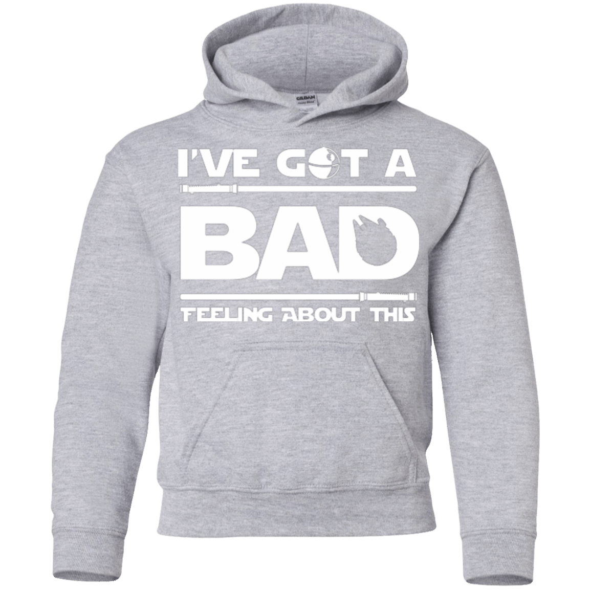 Sweatshirts Sport Grey / YS Bad Feeling Youth Hoodie
