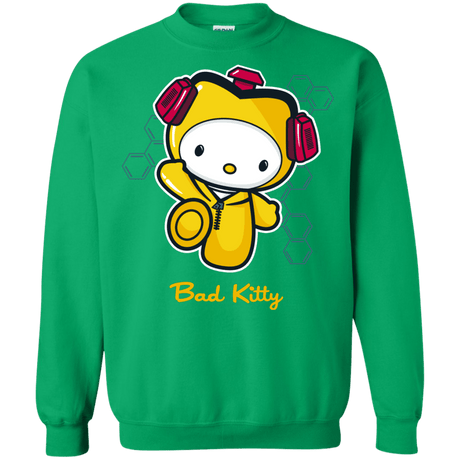 Sweatshirts Irish Green / Small Bad Kitty Crewneck Sweatshirt