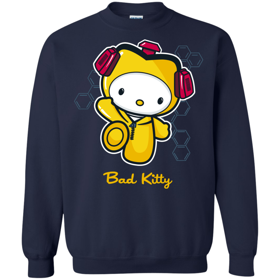 Sweatshirts Navy / Small Bad Kitty Crewneck Sweatshirt