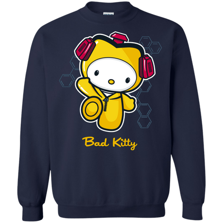 Sweatshirts Navy / Small Bad Kitty Crewneck Sweatshirt