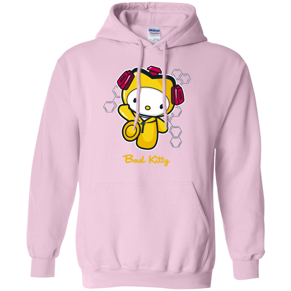 Sweatshirts Light Pink / Small Bad Kitty Pullover Hoodie