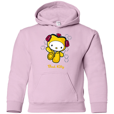 Sweatshirts Light Pink / YS Bad Kitty Youth Hoodie