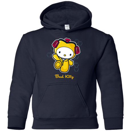 Sweatshirts Navy / YS Bad Kitty Youth Hoodie