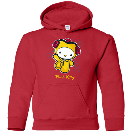 Sweatshirts Red / YS Bad Kitty Youth Hoodie