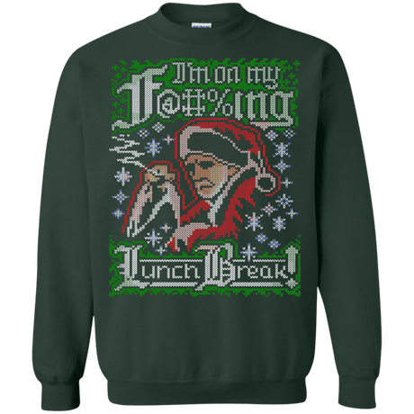 Sweatshirts Forest Green / Small Bad Santa Ugly sweater Crewneck Sweatshirt