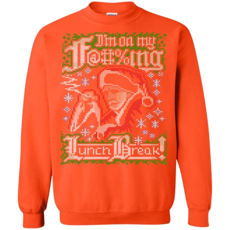 Sweatshirts Orange / Small Bad Santa Ugly sweater Crewneck Sweatshirt
