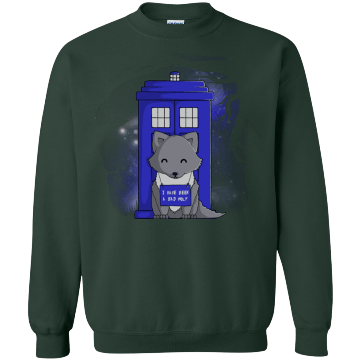 Sweatshirts Forest Green / Small Bad Wolf Crewneck Sweatshirt