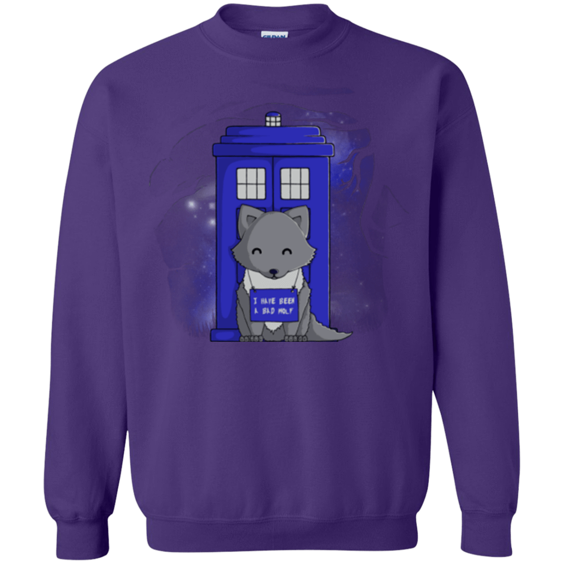 Sweatshirts Purple / Small Bad Wolf Crewneck Sweatshirt