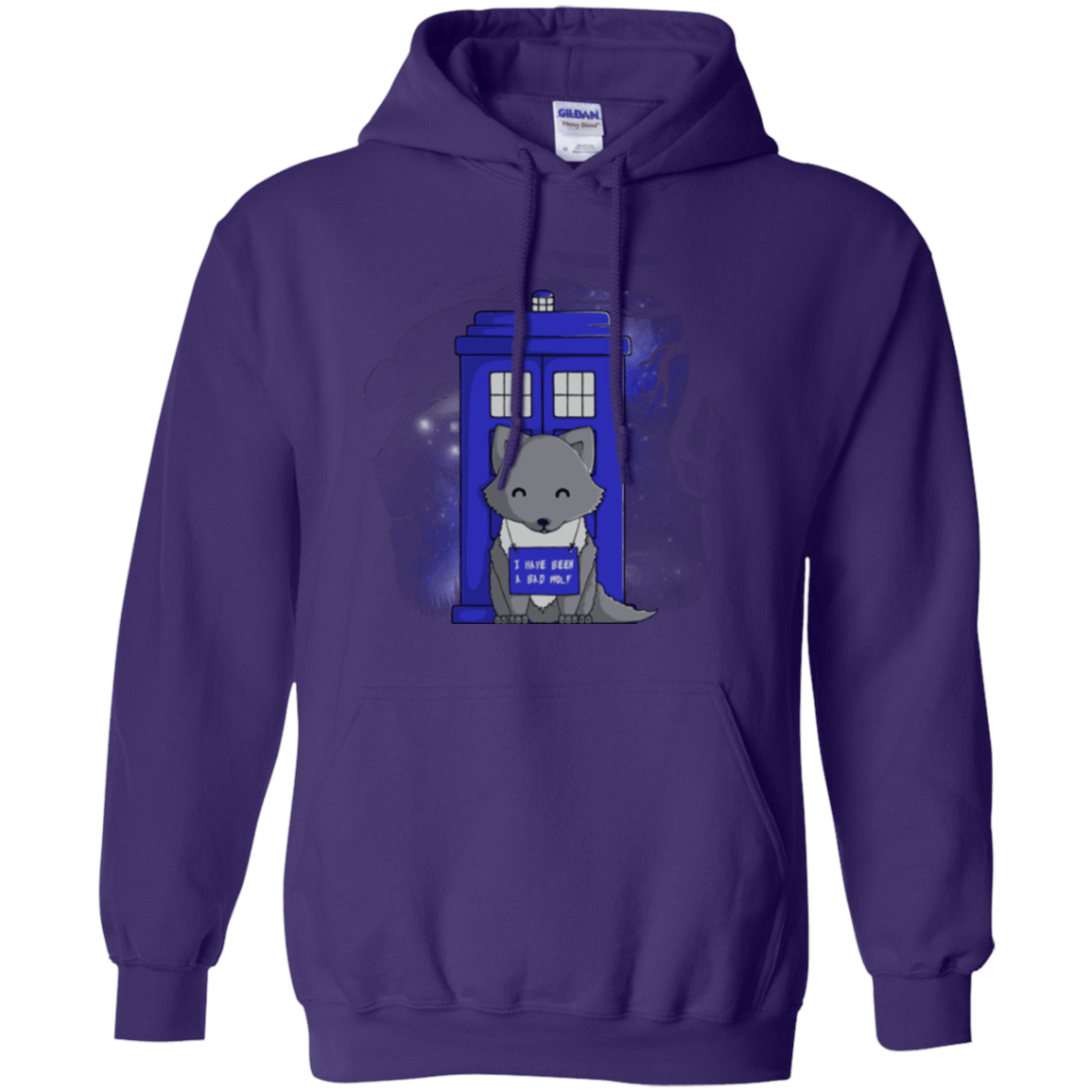 Sweatshirts Purple / Small Bad Wolf Pullover Hoodie