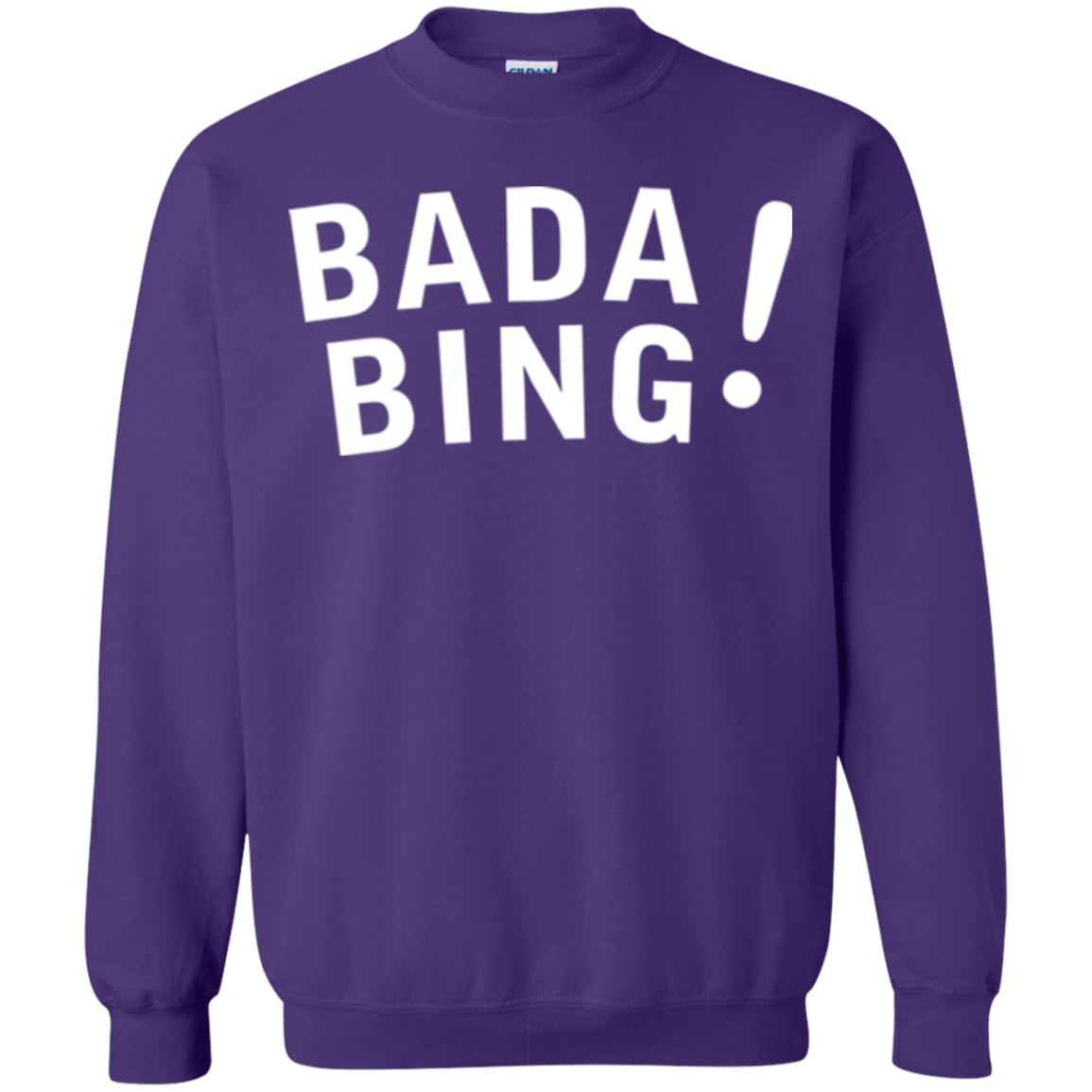 Sweatshirts Purple / Small Bada bing Crewneck Sweatshirt