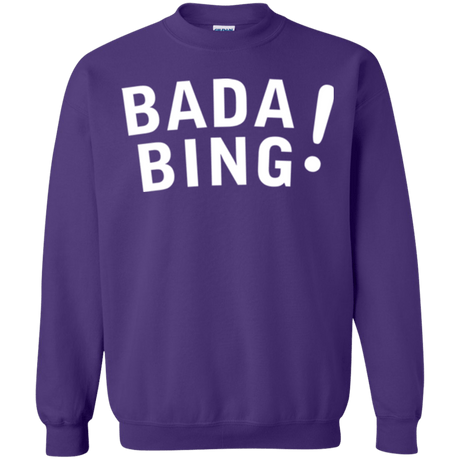 Sweatshirts Purple / Small Bada bing Crewneck Sweatshirt