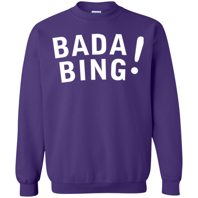 Sweatshirts Purple / Small Bada bing Crewneck Sweatshirt