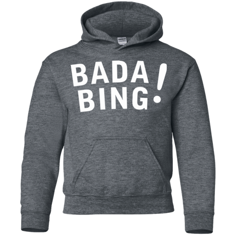 Sweatshirts Dark Heather / YS Bada bing Youth Hoodie