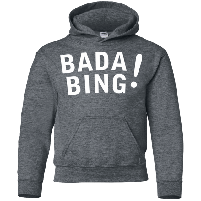 Sweatshirts Dark Heather / YS Bada bing Youth Hoodie