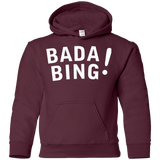 Sweatshirts Maroon / YS Bada bing Youth Hoodie
