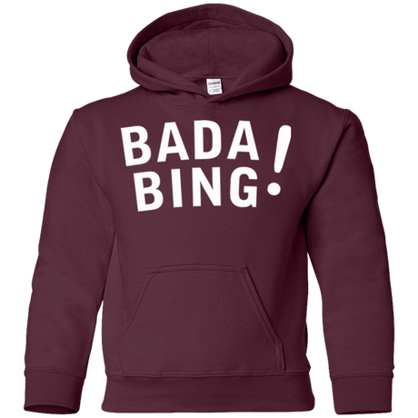 Sweatshirts Maroon / YS Bada bing Youth Hoodie