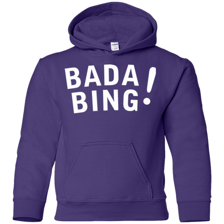 Sweatshirts Purple / YS Bada bing Youth Hoodie