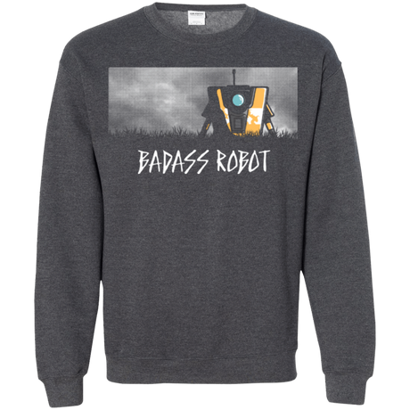 Sweatshirts Dark Heather / Small BADASS ROBOT Crewneck Sweatshirt
