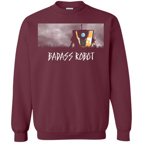 Sweatshirts Maroon / Small BADASS ROBOT Crewneck Sweatshirt