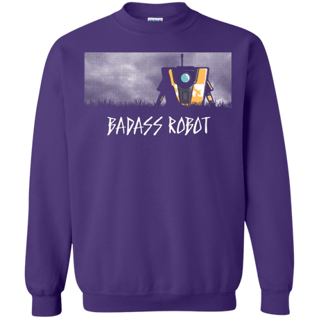 Sweatshirts Purple / Small BADASS ROBOT Crewneck Sweatshirt