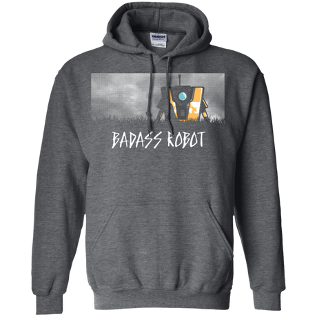 Sweatshirts Dark Heather / Small BADASS ROBOT Pullover Hoodie