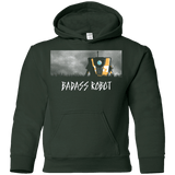 Sweatshirts Forest Green / YS BADASS ROBOT Youth Hoodie
