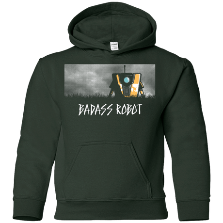 Sweatshirts Forest Green / YS BADASS ROBOT Youth Hoodie