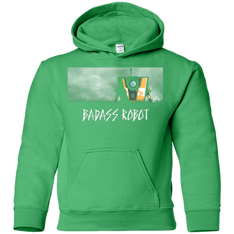 Sweatshirts Irish Green / YS BADASS ROBOT Youth Hoodie