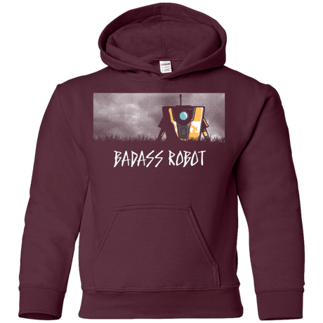 Sweatshirts Maroon / YS BADASS ROBOT Youth Hoodie