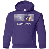Sweatshirts Purple / YS BADASS ROBOT Youth Hoodie