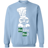 Sweatshirts Light Blue / Small Baking Bad Crewneck Sweatshirt