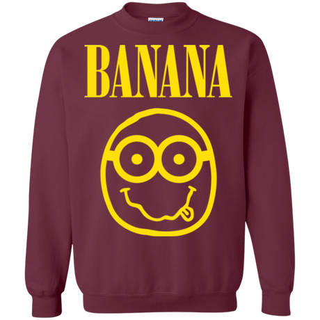 Sweatshirts Maroon / Small Banana Crewneck Sweatshirt