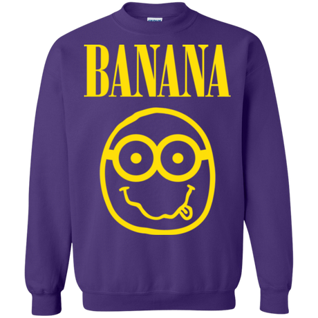 Sweatshirts Purple / Small Banana Crewneck Sweatshirt
