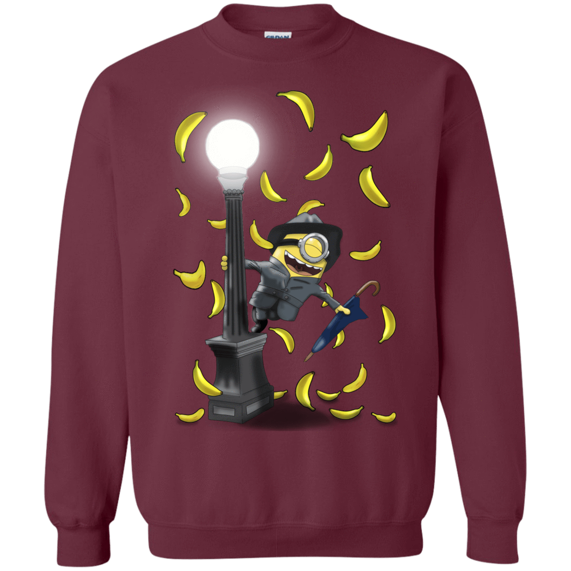 Sweatshirts Maroon / S Banana Rain Crewneck Sweatshirt