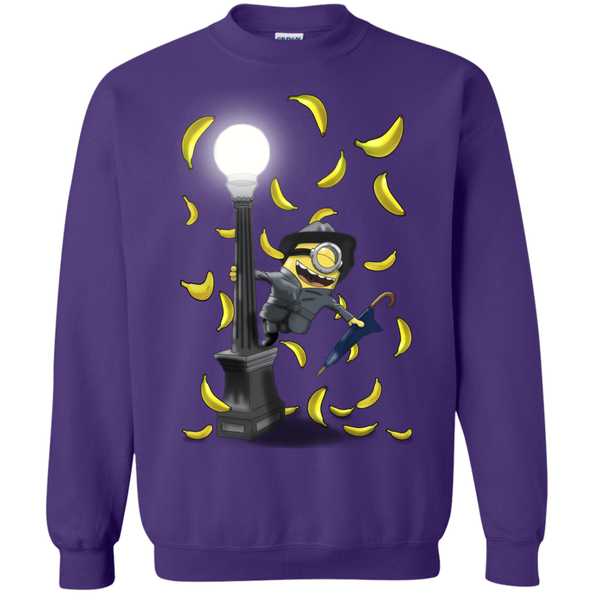 Sweatshirts Purple / S Banana Rain Crewneck Sweatshirt