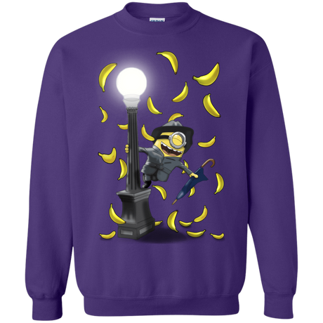 Sweatshirts Purple / S Banana Rain Crewneck Sweatshirt