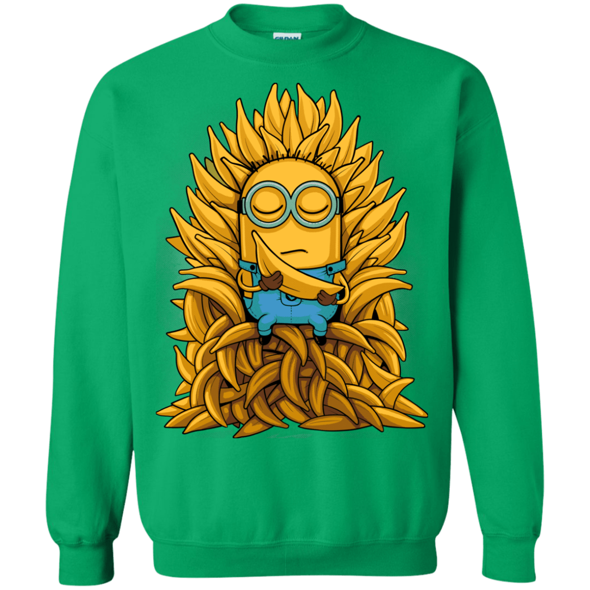 Sweatshirts Irish Green / Small Banana Throne Crewneck Sweatshirt