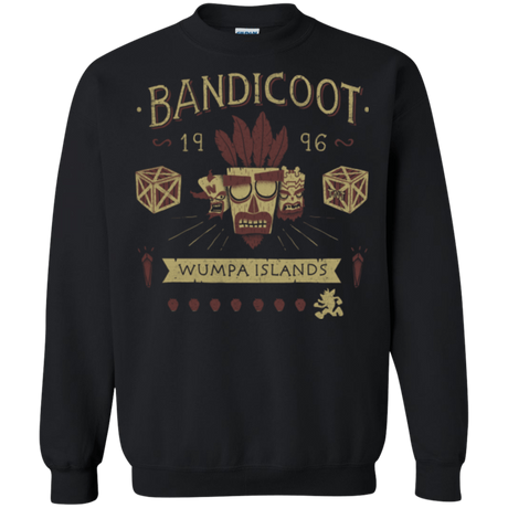 Sweatshirts Black / Small Bandicoot Time Crewneck Sweatshirt