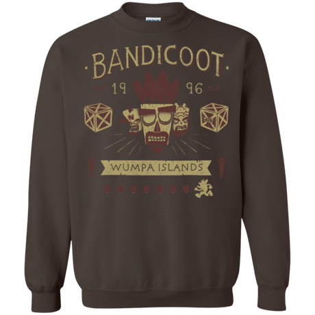 Sweatshirts Dark Chocolate / Small Bandicoot Time Crewneck Sweatshirt
